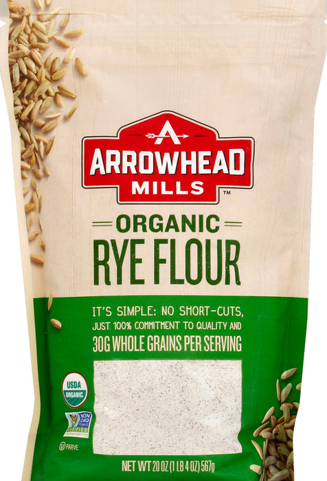 Arrowhead Mills  Organic Rye Flour   20 Oz