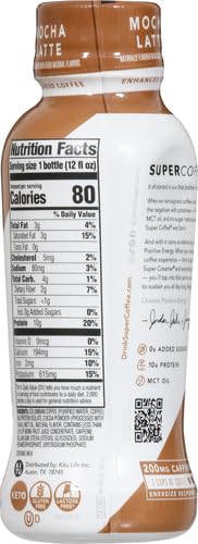 Kitu  Super Coffee With Mct Oil Mocha Latte   12 oz