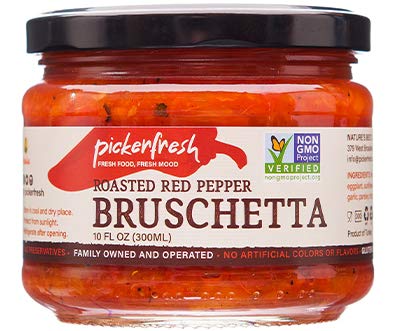 Pickerfresh Roasted Red Pepper Brushetta 10 oz