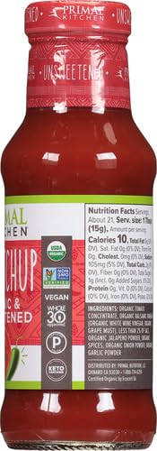 Primal Kitchen Unsweetened Spicy Ketchup Organic 11.3 oz