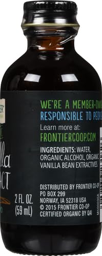 Frontier Nat Prod Co-Op  Organic Vanilla Extract  1 Each  2 Oz