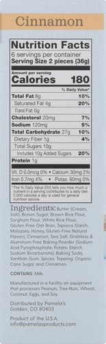 Pamela'S  Grahams Style Crackers Cinnamon  7.5 Oz