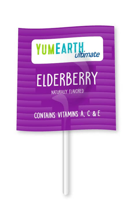 YumEarth Ultimate Elderberry Lollipops 3.3 oz