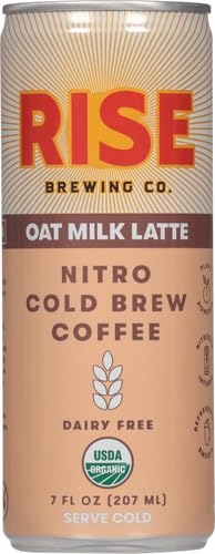 Rise Brewing Nitro Cold Brew Coffee Oat Milk Latte 7 oz