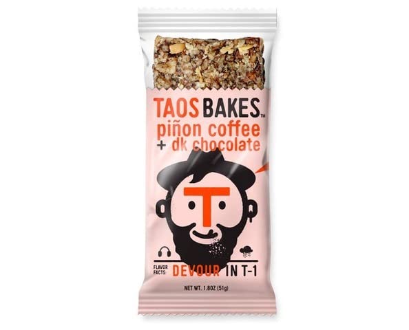 Taos Bakes  Pinon & Dark Chocolate Coffee Bar   1.8 Oz