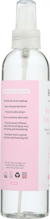 Reviva  Labs Facial Spray Rosewater  1 Each  8 Fl Oz