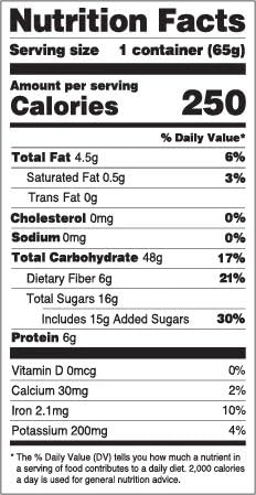 Modern Oats  Oatmeal 5 Berry   2.3 Oz