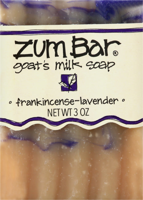 Zum  Bar Frankincense Lavender Goats Milk Soap  3 Oz