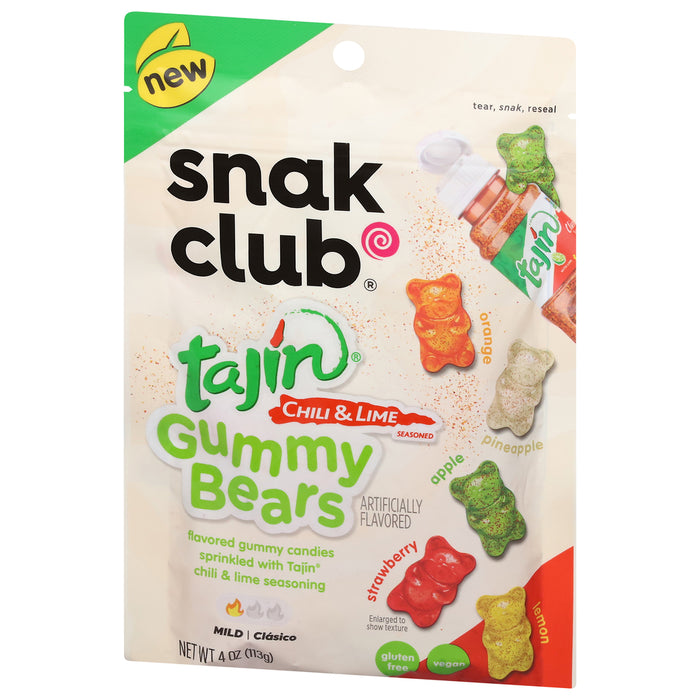 Snak Club Tajin Chili & Lime Gummy Bears 4 oz