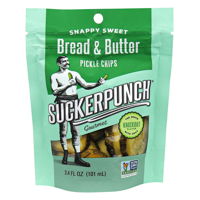 Suckerpunch  Gourmet Bread And Butter Pickle Snack  3.4 Oz