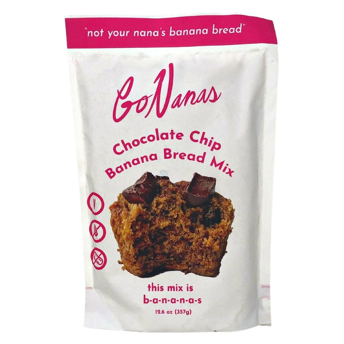 Gonanas  Vegan Banana Bread Mix Chocolate Chip   12.3 Oz