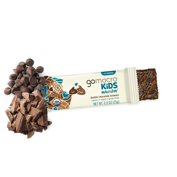 Gomacro  Organic Kids Macrobar Double Chocolate Brownie   6.3 Oz