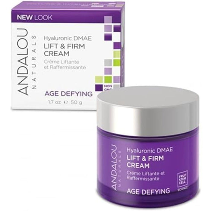 Andalou Naturals Age Defying Hyaluronic Dmae Lift And Firm Cream 1.7 Oz