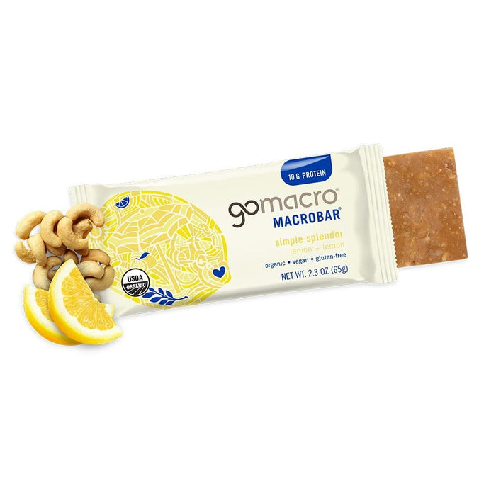 Gomacro  Organic Lemon Protein Bars   2.3 Oz