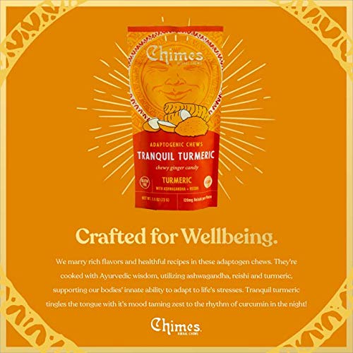 Chimes Tranquil Turmeric Adaptogen Ginger Chews 2.5 OZ