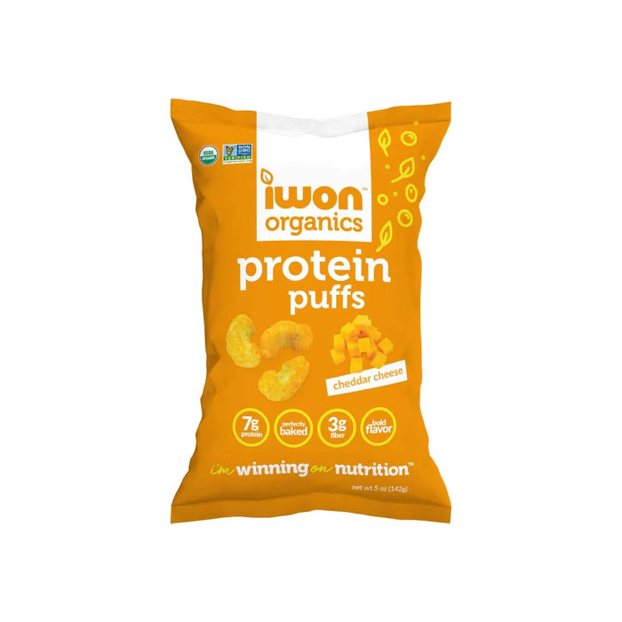 Iwon Organics  Organic Protein Puffs Cheddar Cheese  5 Oz