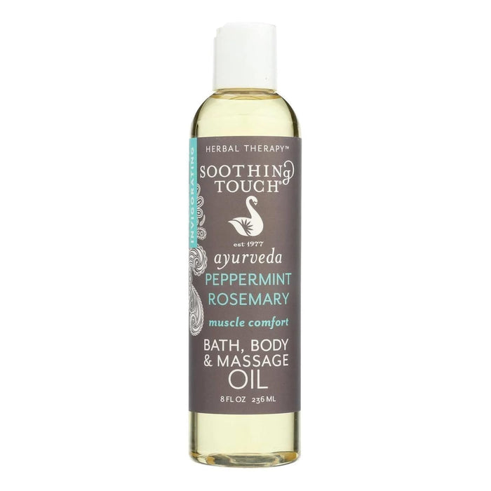 Soothing Touch Bath Body And Massage Oil Peppermint Rosemary 8 Oz