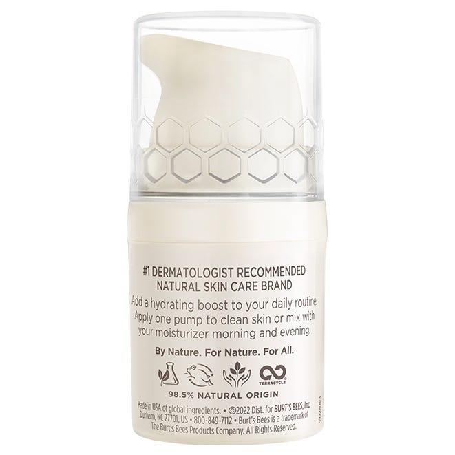 Burt's Bees Face Care Concentrated Serum Hydrating 0.5 OZ