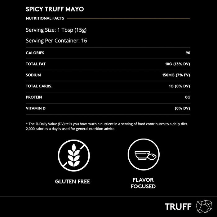 Truff Black Truffle Infused Spicy Mayonnaise 8 oz