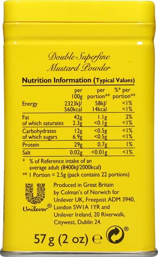 Colmans Dry Mustard Powder 2 oz