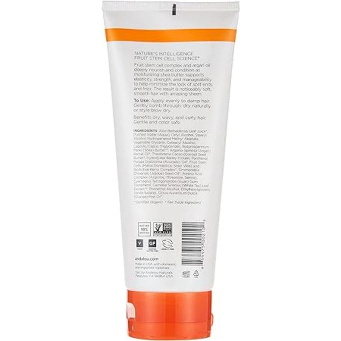 Andalou Naturals Argan Oil & Shea Orange Smooth Hold Styling Cream 6.8 Oz