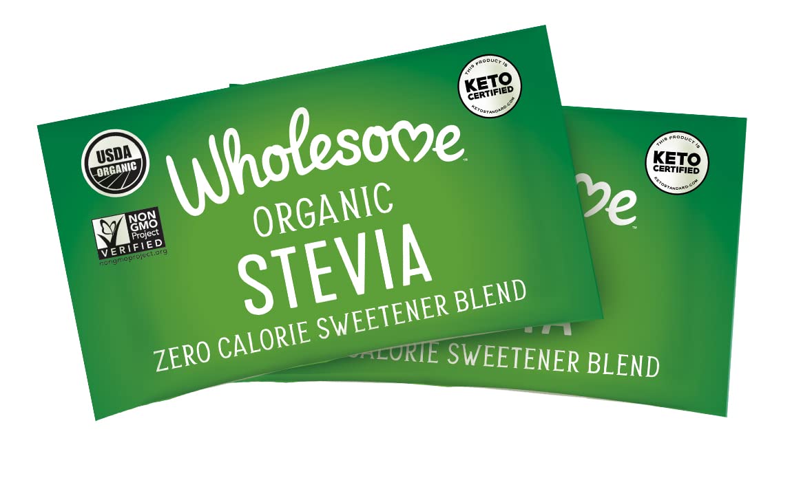 Wholesome  Organic Stevia Zero Calorie Sweetener Blend Packets  1.23 Oz