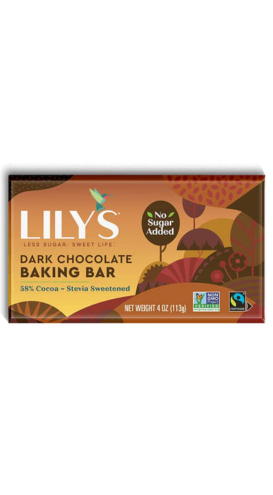 Lily'S  Dark Chocolate Stevia Sweetened Bar   4 Oz