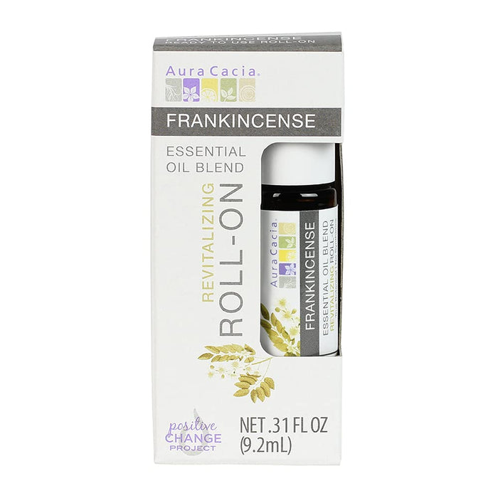 Aura Cacia  Essential Oil Blend Revitalizing Roll-On Frankincense   .31 Oz