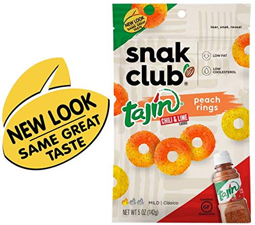 Snak Club Tajin Chili & Lime Peach Rings 5 oz