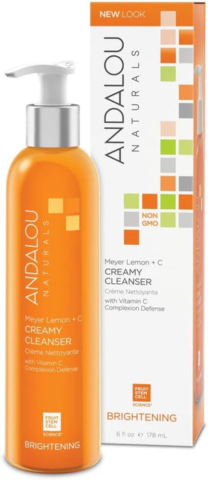 Andalou Naturals Creamy Cleanser For Combination Skin Meyer Lemon 6 Oz