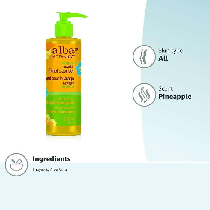 Alba Botanica Pore Purifying Pineapple Enzyme Cleanser 1 Each 8 Oz