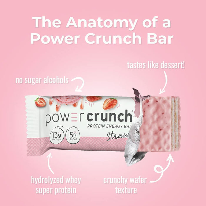 Power Crunchbar Energy Straw Creme 1.4 Oz