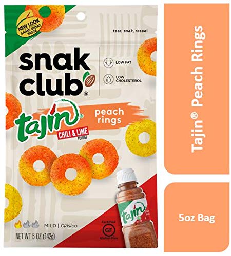 Snak Club Tajin Chili & Lime Peach Rings 5 oz