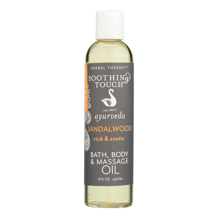 Soothing Touch  Bath  Body And Massage Oil Sandalwood  1 Each  8 Oz