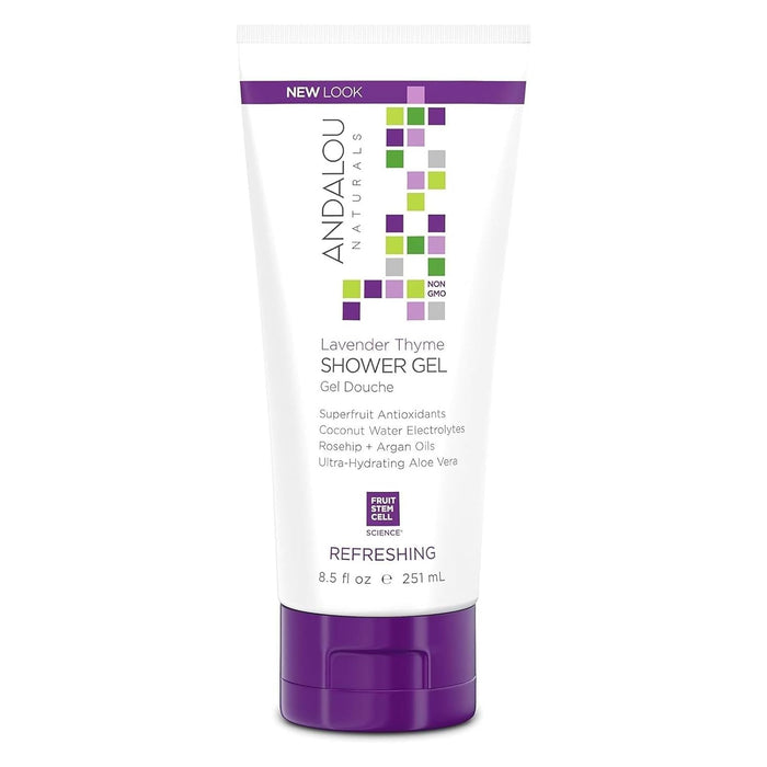 Andalou Naturals Shower Gel Lavender Thyme Refreshing 1 Each 8.5 Oz