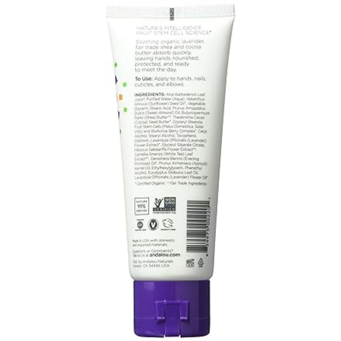 Andalou Naturals Hand Cream Lavender Shea 1 Each 3.4 Oz