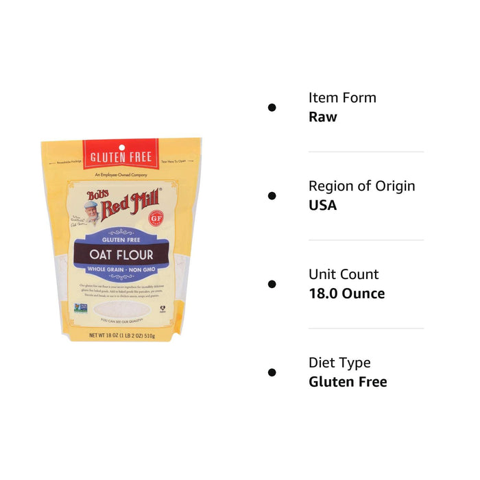 Bob'S Red Mill  Oat Flour Gluten Free   18 Oz