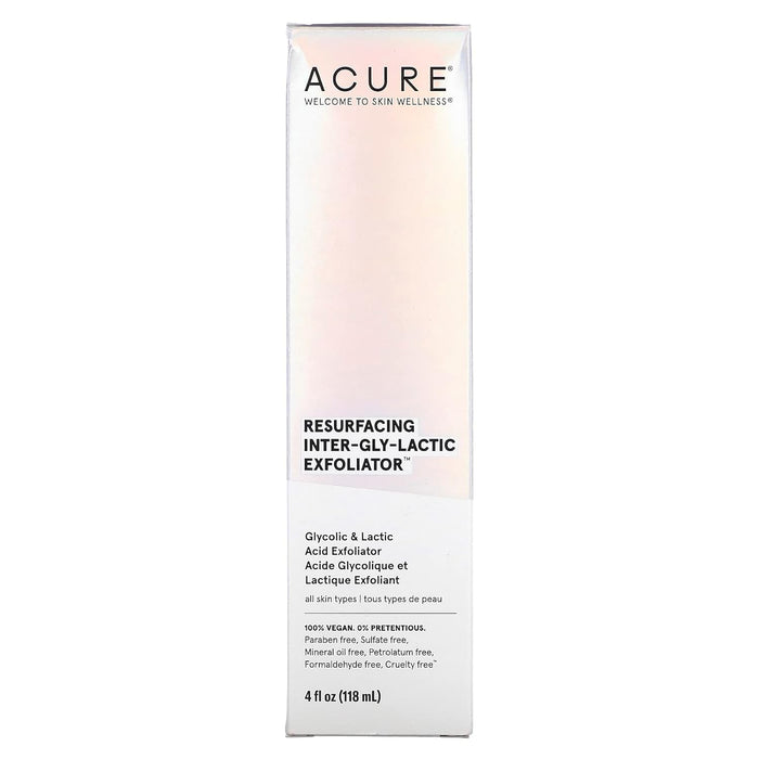 Acure  Resurfacing Inter-Gly-Lactic Exfoliator  1 Each  4 Fl Oz