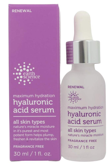 Earth Science  Maximum Hydration Serum Hyaluronic Acid  1 Each 1 Oz