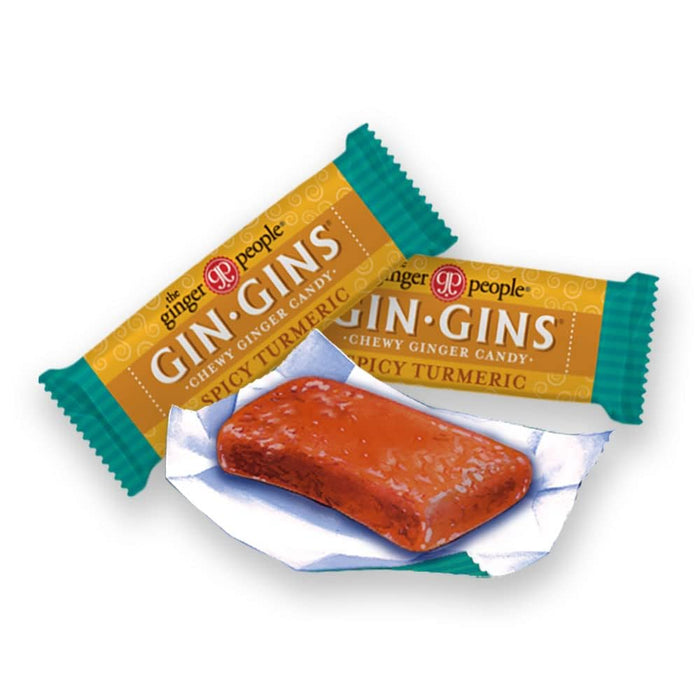 GIN GINS Spicy Turmeric Ginger Chews 3oz