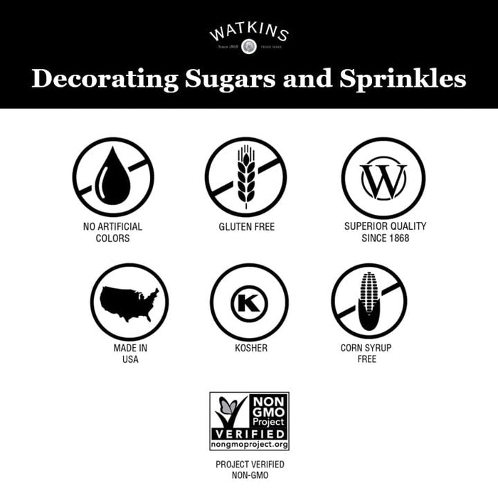 Watkins  Decorating Rainbow Sugar   4.6 Oz