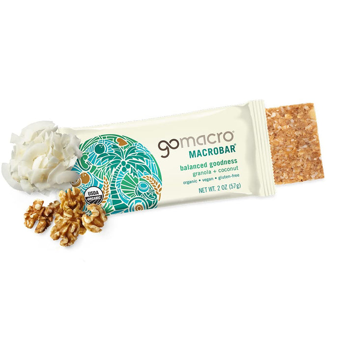 Gomacro  Organic Macrobar Granola With Coconut   2 Oz