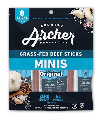 Country Archer Jerky Co. Beef Stick Original Mini 4 oz