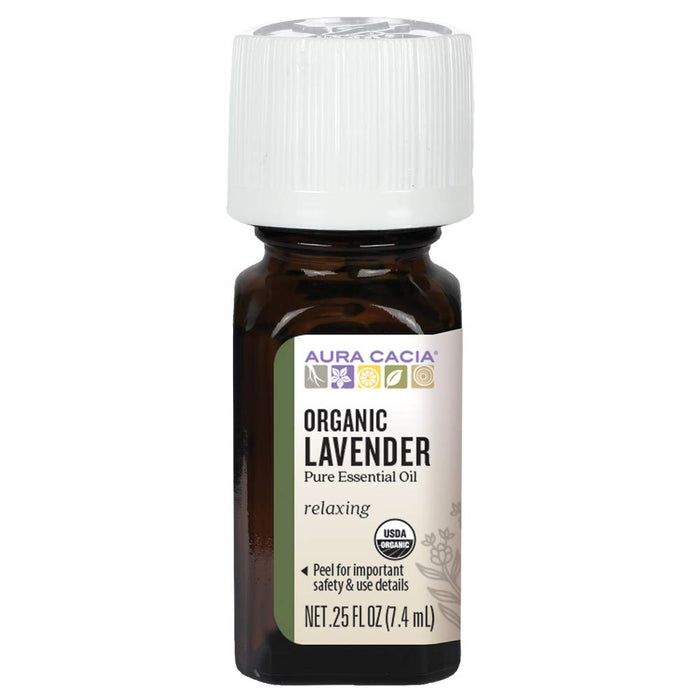 Aura Cacia  Organic Lavender Essential Oil  1 Each  0.25 Oz