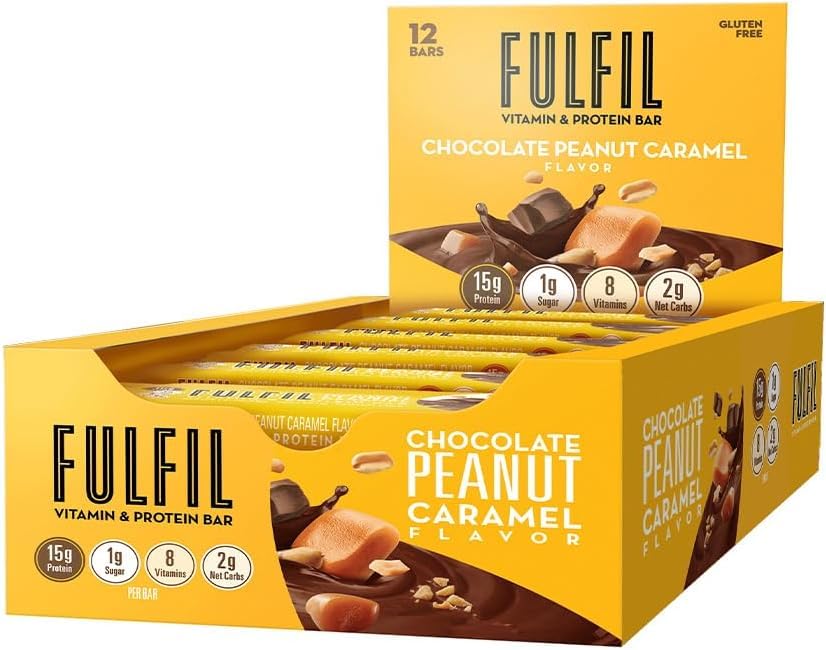 Fulfil  Vitamin And Protein Bar Chocolate Peanut Caramel   1.41 Oz