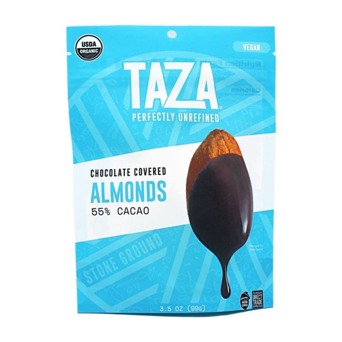 Taza Chocolate  Dark Chocolate Covered Almonds   4.2 Oz