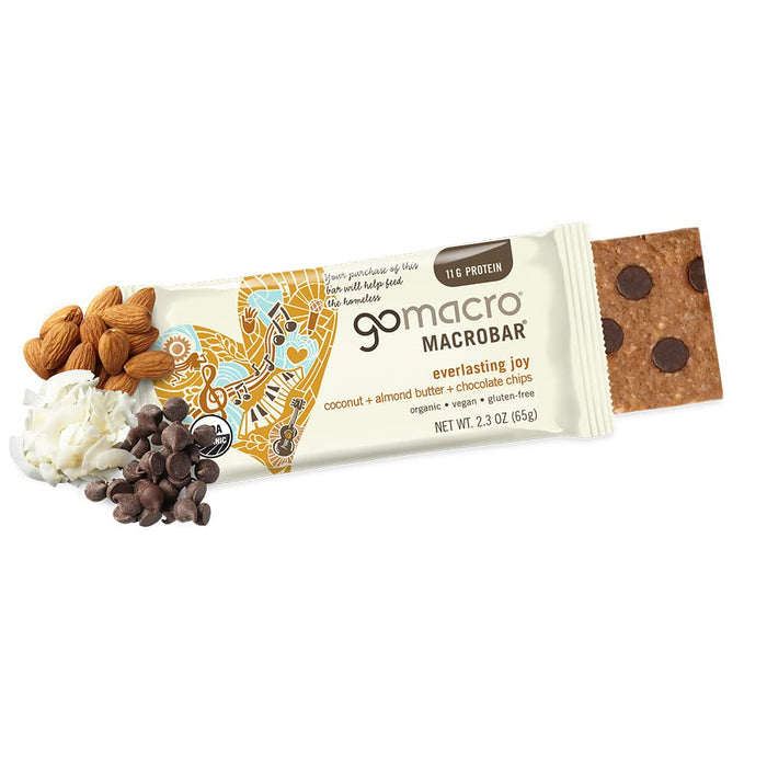 Gomacro  Coconut Almond Butter Chocolate Chips Mini Macrobar   .9 Oz