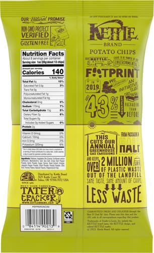 Kettle Brand  Potato Chips Pepperoncini  7.5 Oz