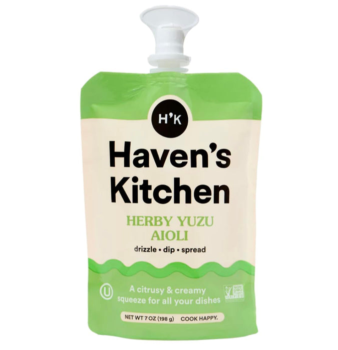 Haven's Kitchen Aioli Sauce Herby Yuzu Aioli Resealable Squeezy 7 OZ