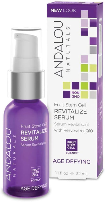 Andalou Naturals Age Defying Revitalize Serum Fruit Stem Cell 1 Each  1.1 Oz